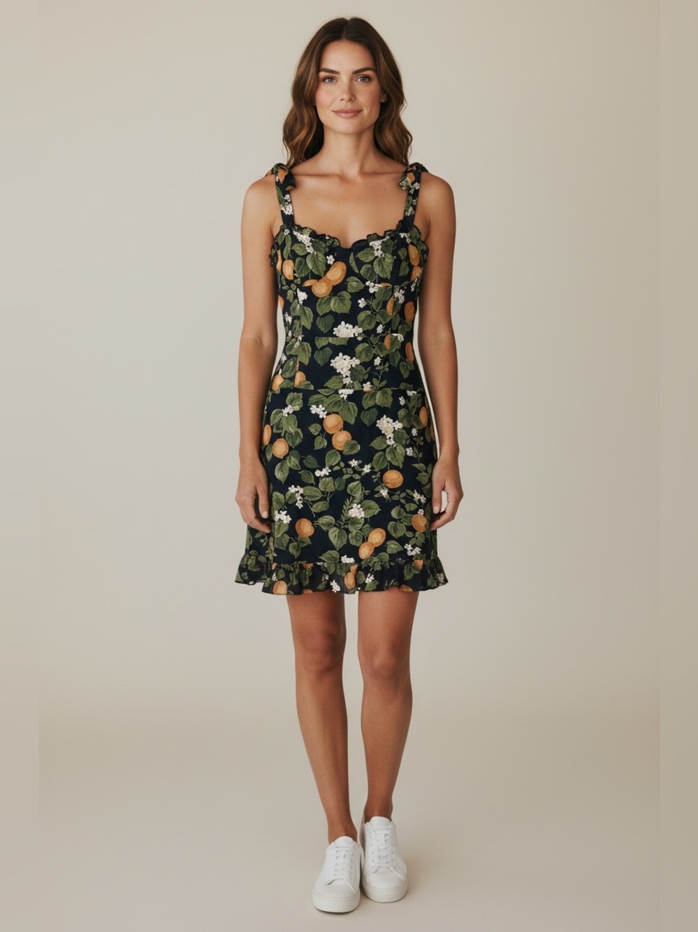 Reformation Christine Dress in Clementine Floral Mini Size 4
